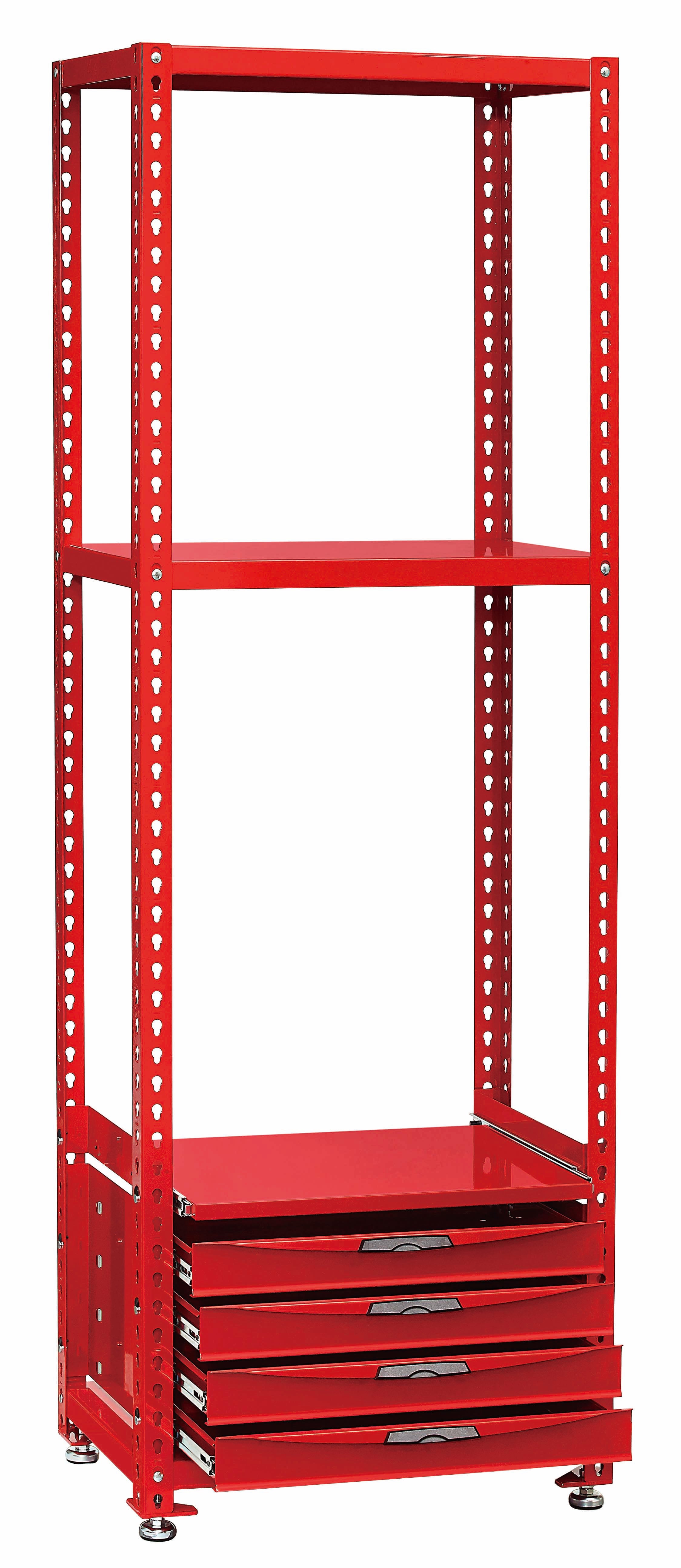 Teng Tools 52.5 inch Wide Modular Racking Shelving Unit With Drawers ...