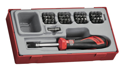 Teng Tools Juego de destornilladores dinamométricos con accionamiento de 1/4 de pulgada, rango 1 - 5 Nm - 38 piezas