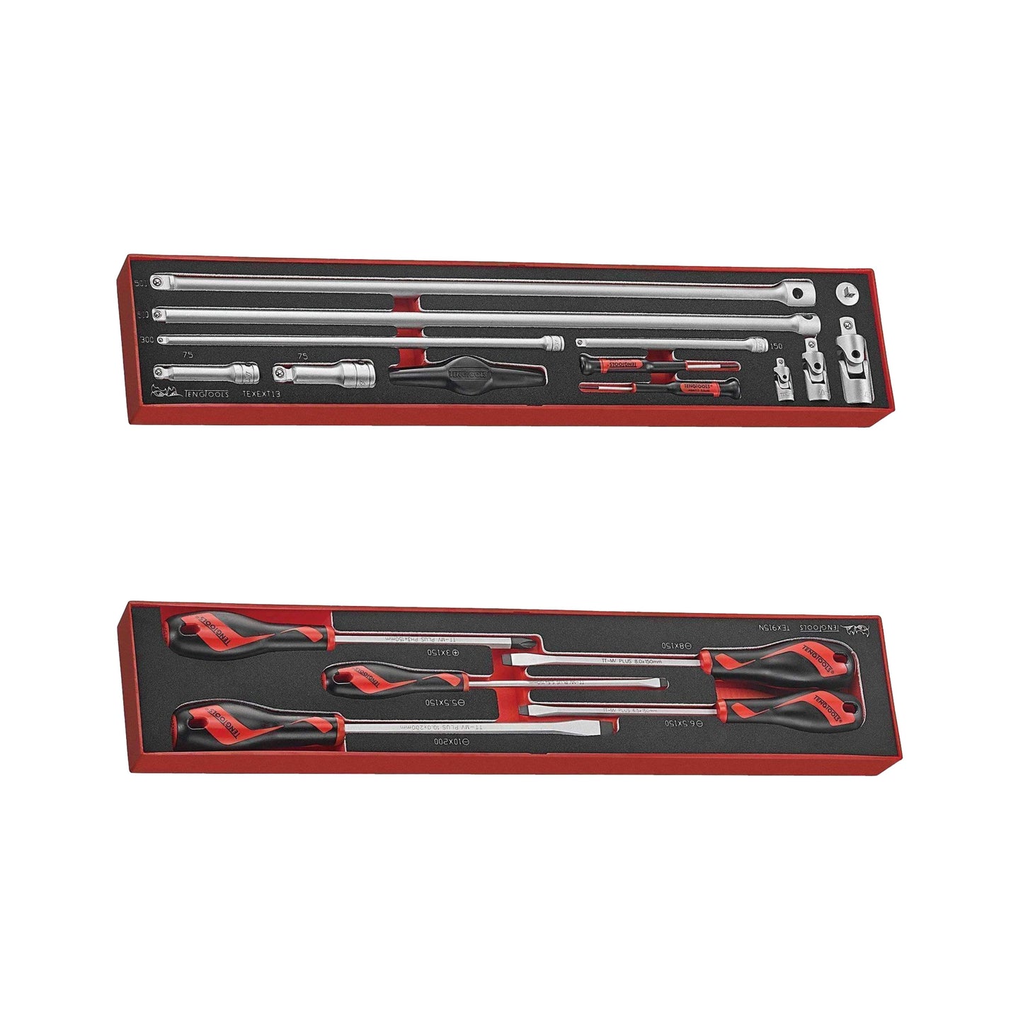 Teng Tools Kit completo de herramientas manuales generales de espuma EVA mixta de 240 piezas (Mega paquete 2) - TCW707EV-KIT3 