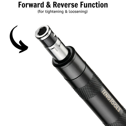 Teng Tools Juego de brocas de impacto, dados, extractores de tornillos, destornilladores y adaptadores con accionamiento de 1/4 de pulgada, 19 piezas -TTID19