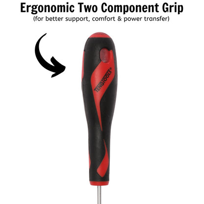 Teng Tools Tournevis à tête fendue de type plat de 3 mm / 1/8 pouces x 75 mm / 3 pouces de long - MD920N 