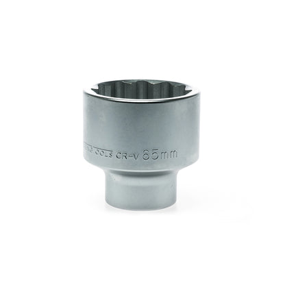 Teng Tools Juego de vasos métricos de 12 puntos con accionamiento de 1 pulgada y 15 piezas (36 mm - 80 mm) - M1115 MM