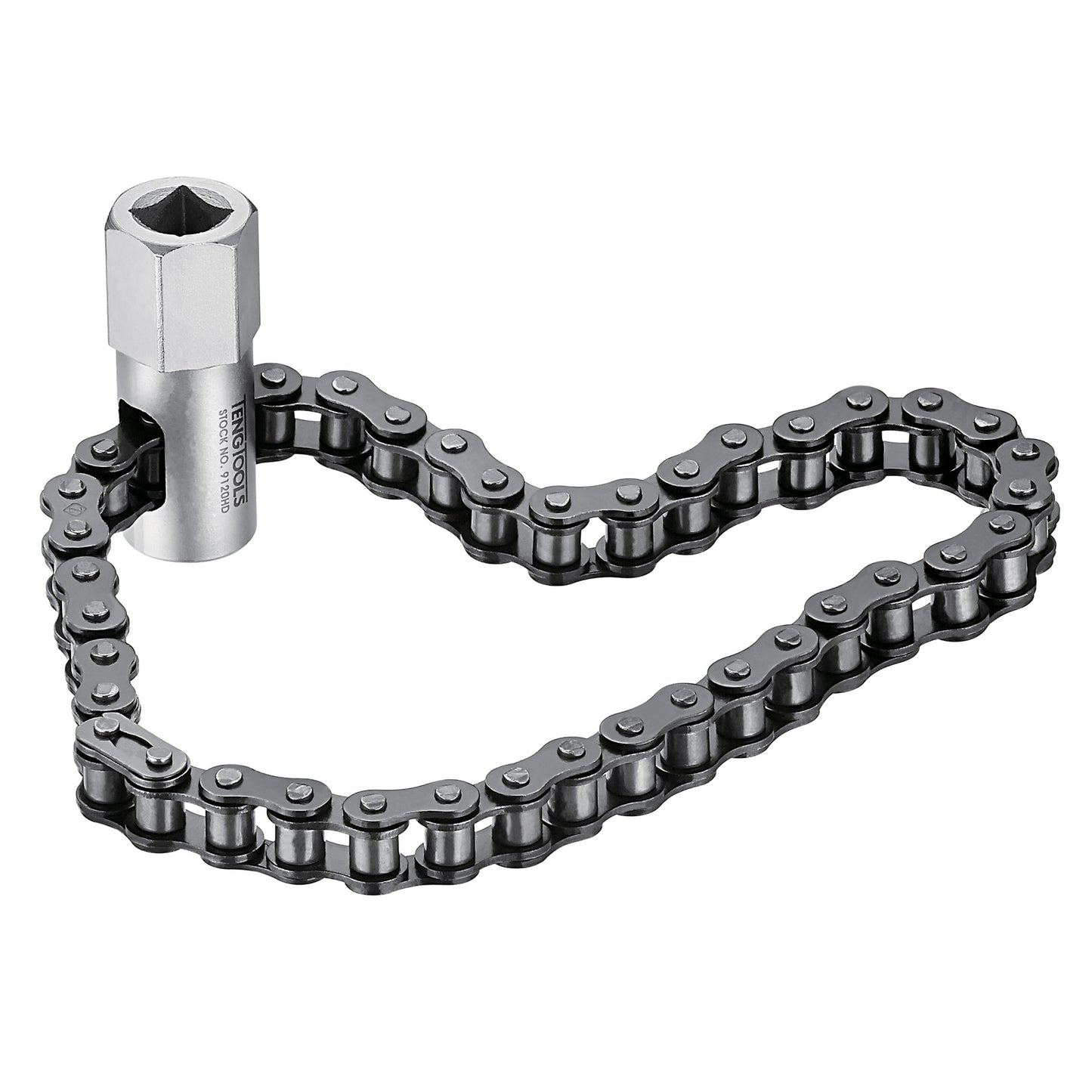 Teng Tools Outil de clé de retrait de filtre à huile robuste à entraînement de 1/2 pouce - 9120HD