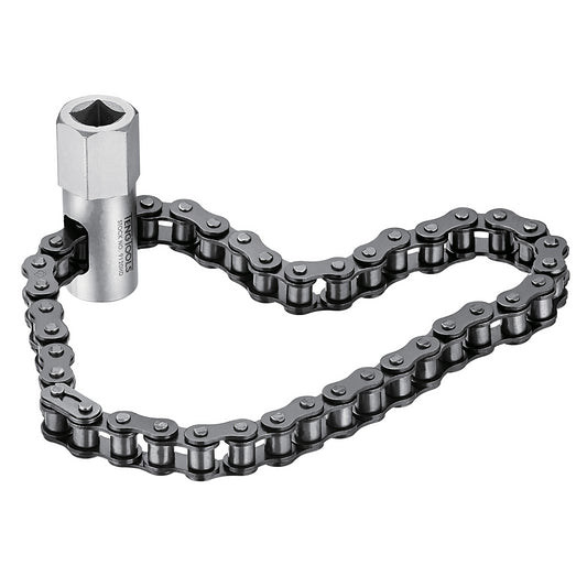 Teng Tools Outil de clé de retrait de filtre à huile robuste à entraînement de 1/2 pouce - 9120HD