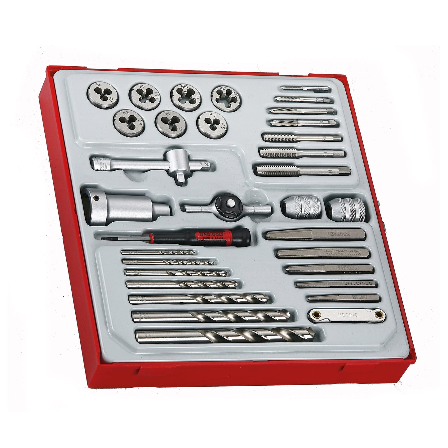Juego de machos y matrices de 34 piezas Teng Tools - TTDTD34
