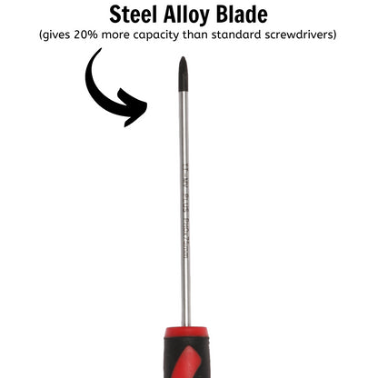 Teng Tools Destornillador Phillips de cabeza PH0 x 3 pulgadas/75 mm con mango ergonómico y cómodo - MD940N 