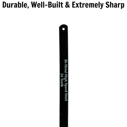 Teng Tools 2 pièces 24 dents lames de scie à métaux de rechange en acier rapide – 702