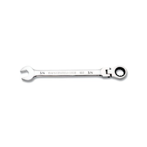 Gearwrench 90-Tooth 12 Point Flex Head Ratcheting Combination Wrench, Sae, 3/4 In - 1 per EA - 86749