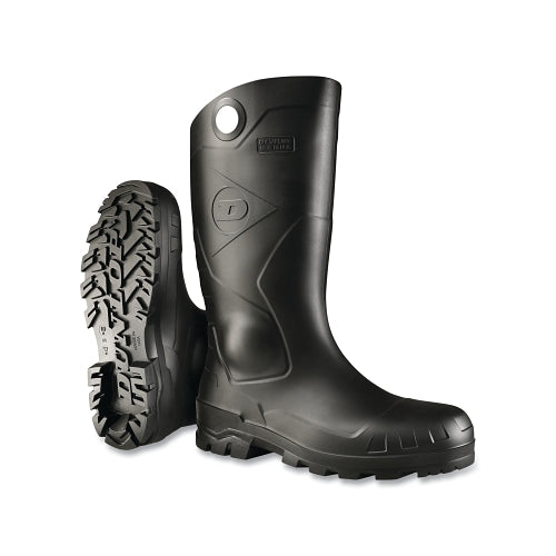 Dunlop Protective Footwear Chesapeake Rubber Boots, Steel Toe, Unisex, Pvc, Black - 1 per PR