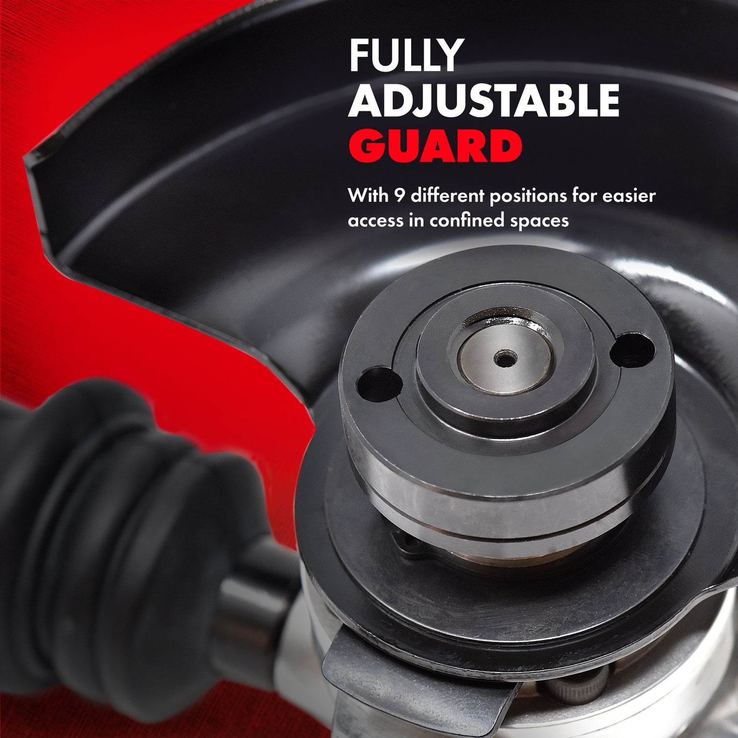 Teng Tools Outil de meuleuse d'angle pneumatique réglable 12 000 tr/min (pour roues de 5 pouces) - ARAG125