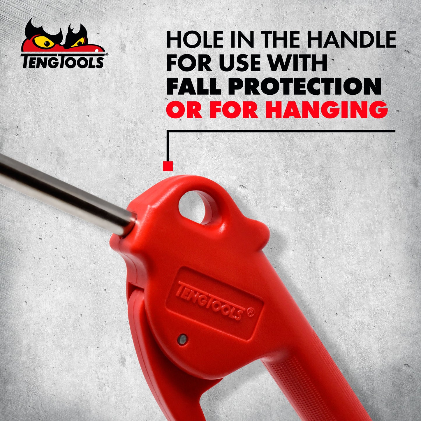 Teng Tools Pistola de aire estilo empuñadura de pistola con boquilla de 10,6 pulgadas de largo y entrada de aire de 1/4 de pulgada - ARB02