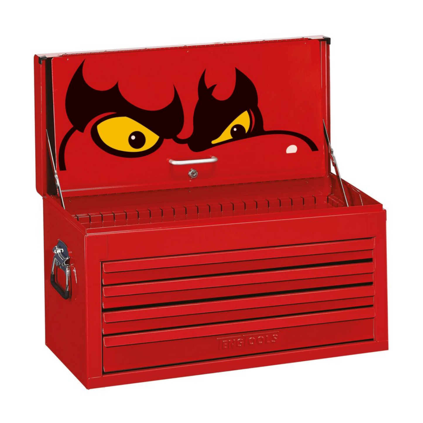 Teng Tools 26 Inch Wide 4 Drawer Classic Heavy Duty Red Top Box - TC804EV