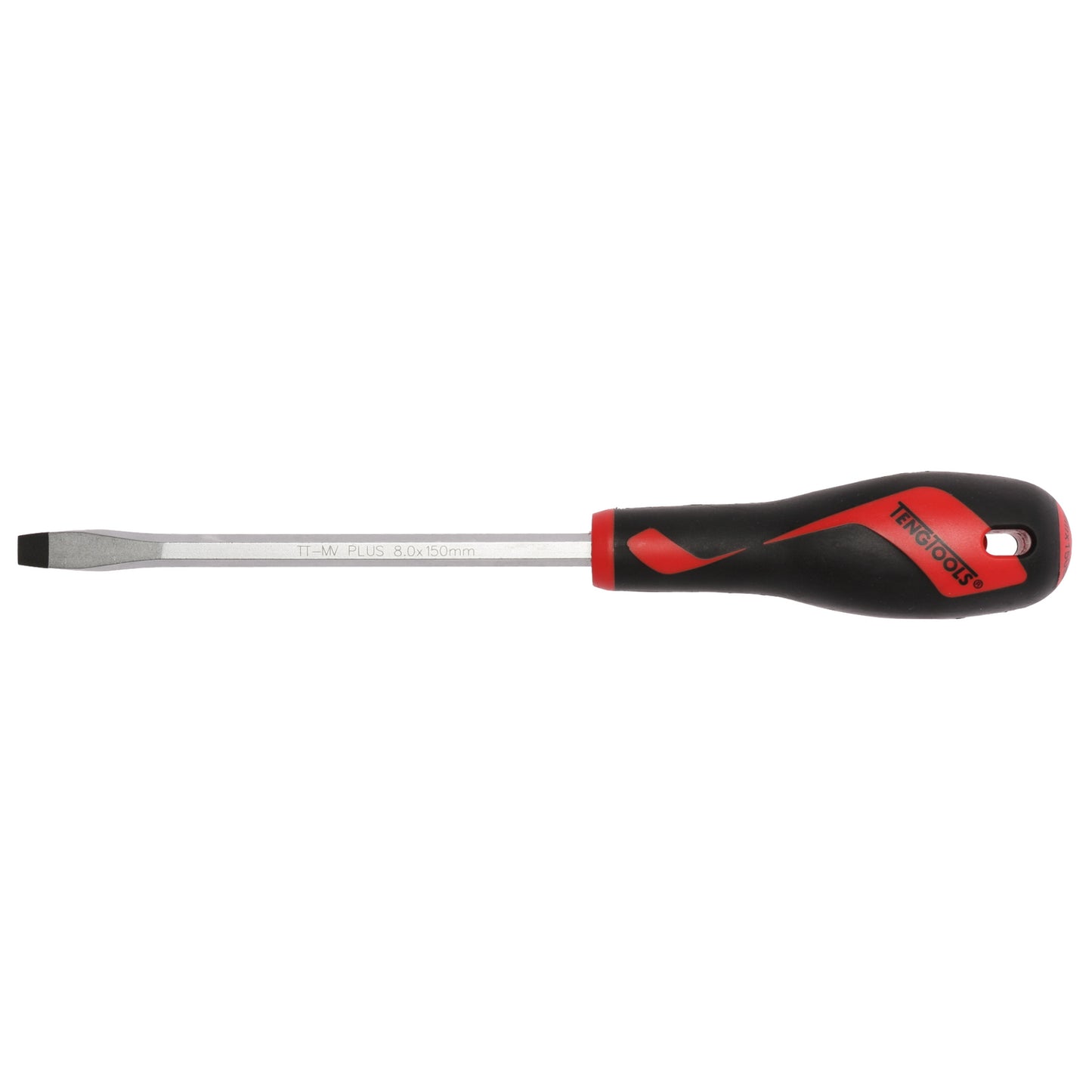 Teng Tools Destornillador de cabeza ranurada de tipo plano de 8 mm / 5/16 pulgadas x 150 mm / 5,9 pulgadas de largo - MD934N 
