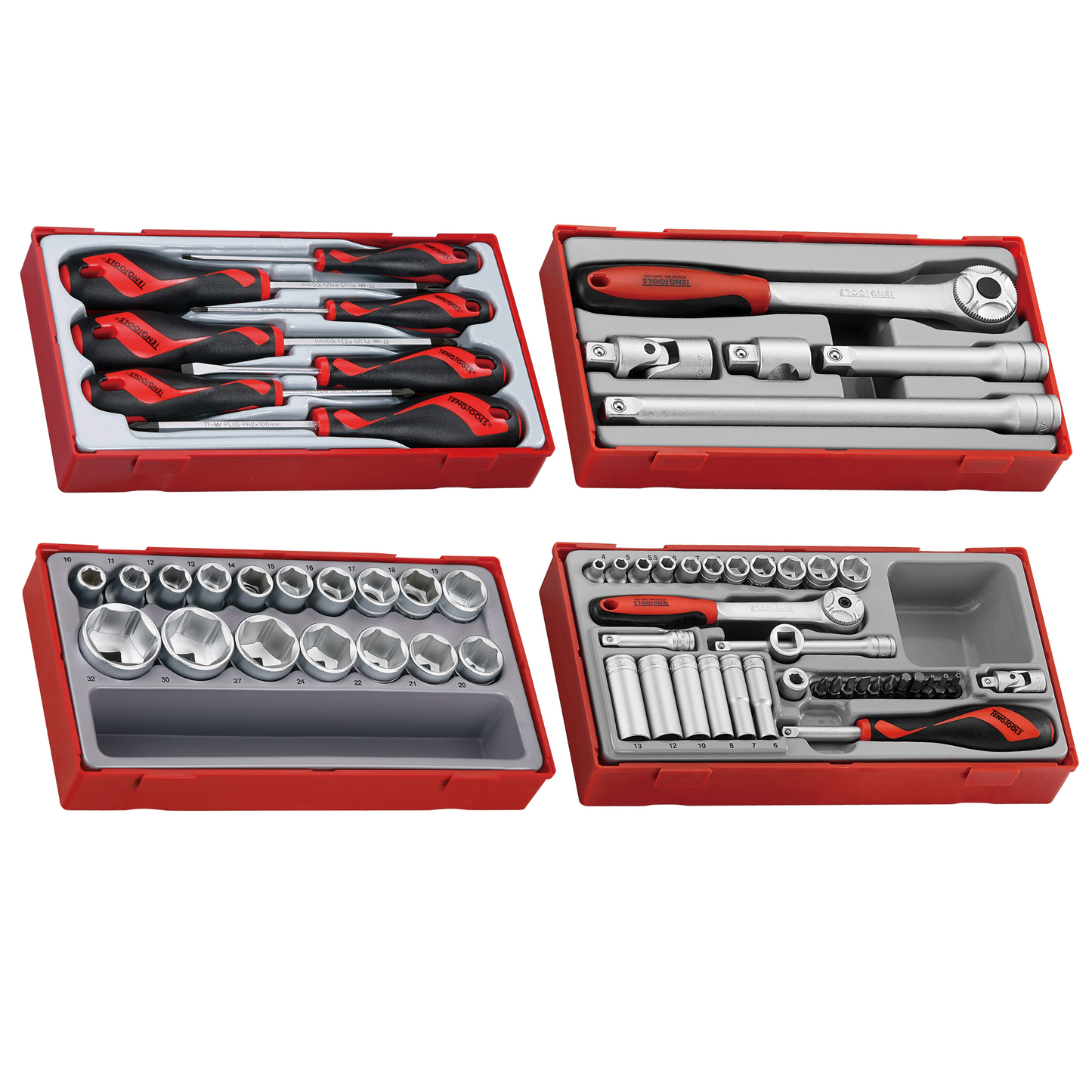 Teng Tools 137 Piece PRO35 26 Inch Wide Black Starter Tool Kit - TKT26B137T