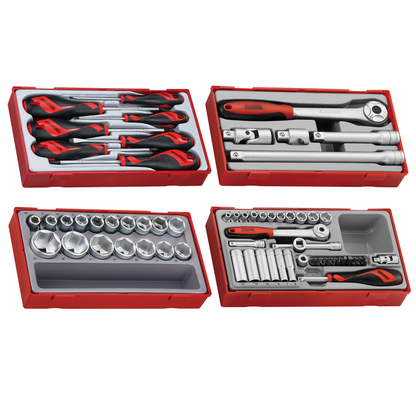 Teng Tools 137 Piece PRO35 26 Inch Wide Black Starter Tool Kit - TKT26B137T