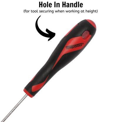 Teng Tools Tournevis à tête fendue de type plat de 3 mm / 1/8 pouces x 75 mm / 3 pouces de long - MD920N 