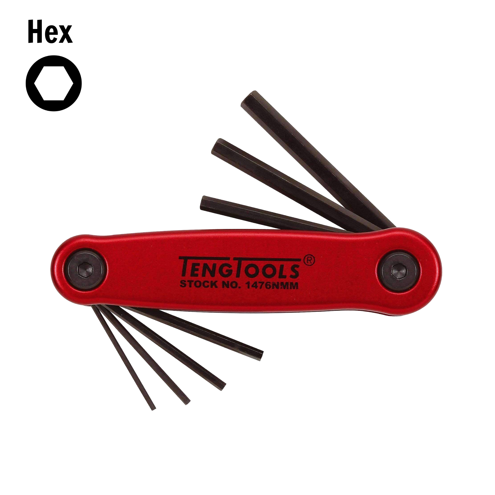 thumbnail image 2 of Teng Tools 10 Piece Black Metric Industrial Grade Hex Key / Allen Wren – Teng Tools USA 2 of 12