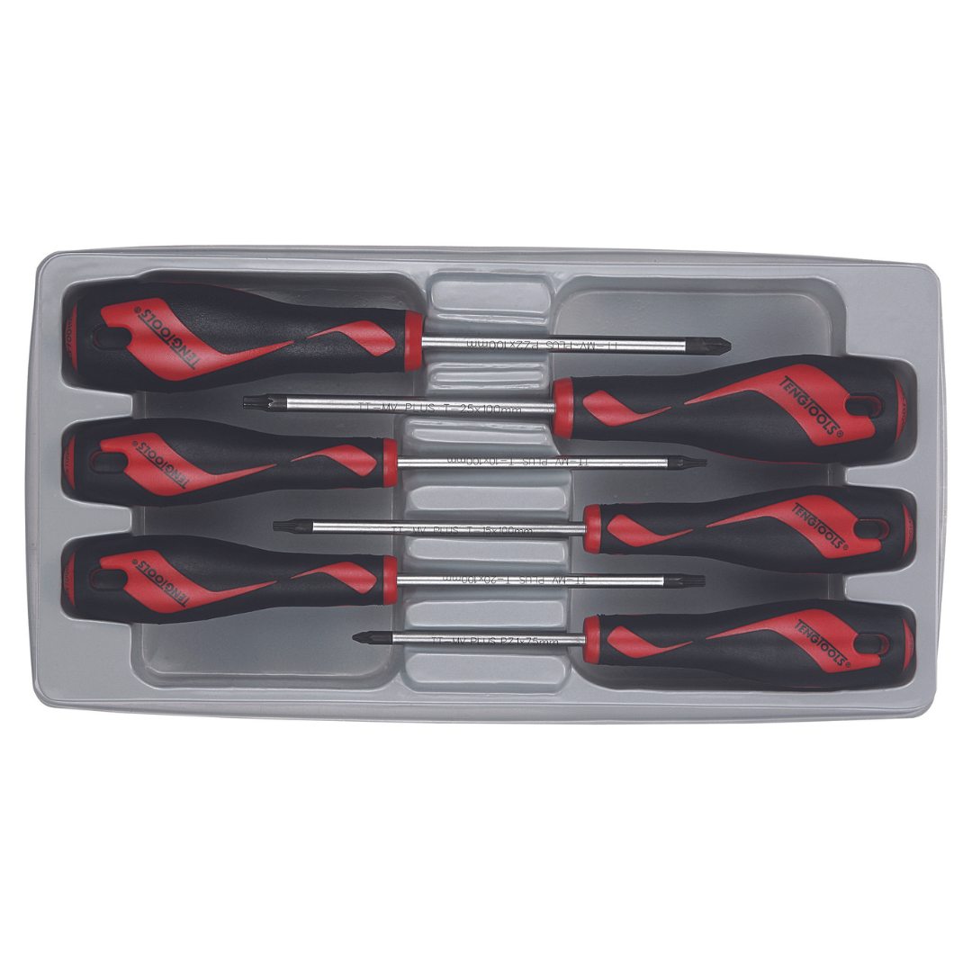Teng Tools Jeu de 6 tournevis (PZ, TX) - MD906N2