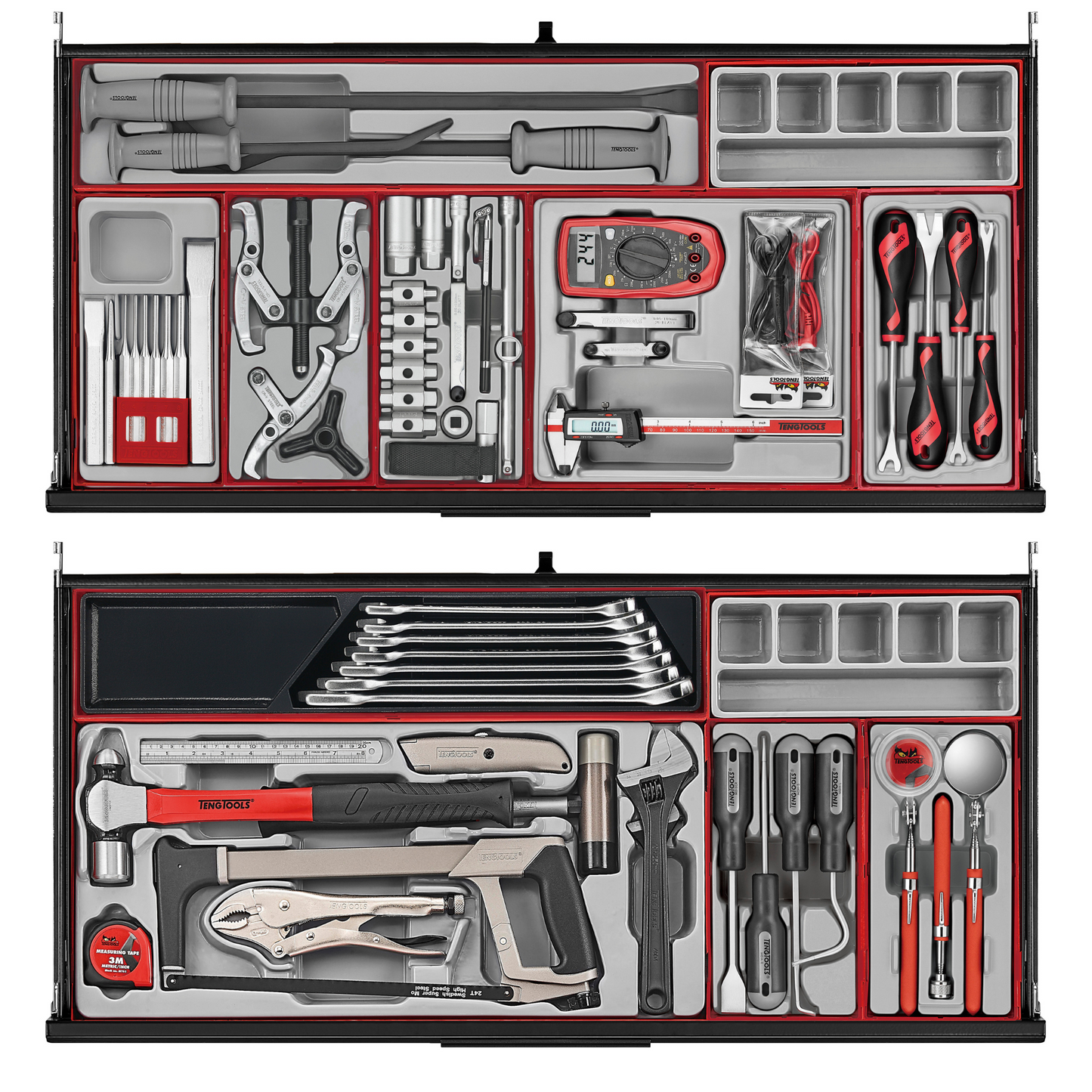 Teng Tools 1008 Piece PRO35 37 Inch Wide Black Roller Cabinet Workstation Tool Kit - TKW37B1008T