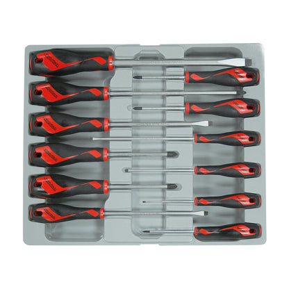 Teng Tools Jeu de 12 tournevis (plats, PH, PZ) - MD912N