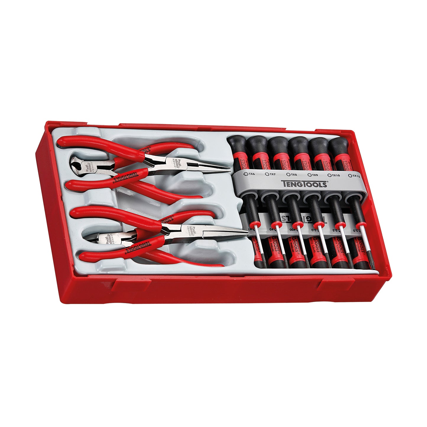 Teng Tools Juego de cuchillos y alicates de bloqueo y anillos de retención, regulares, mini, de 73 piezas - TC-6T-28 