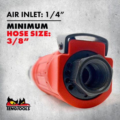 Teng Tools Clé à cliquet pneumatique avant et arrière à couple élevé à entraînement carré de 3/8 pouces - ARRM38