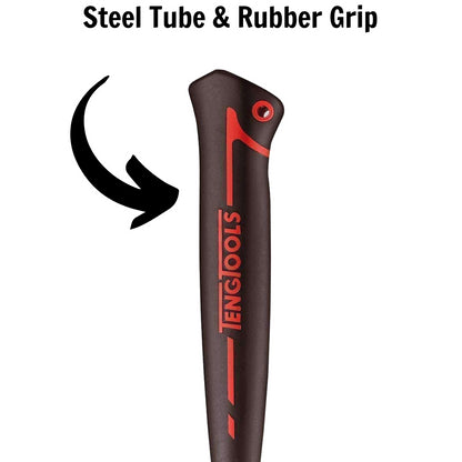 Teng Tools 16 Ounce Lightweight Claw Hammer With Steel Tube And Comfortable Grip - HMCH16A