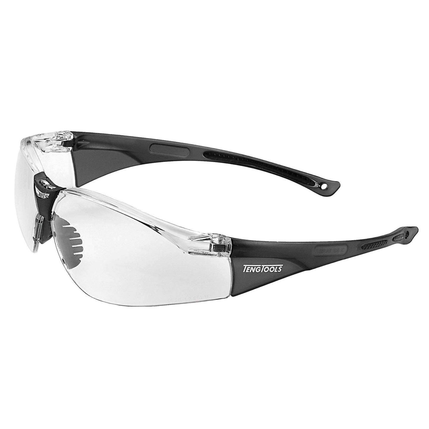 Teng Tools SG713 Lunettes de sécurité anti-buée et résistantes aux rayures avec verres transparents