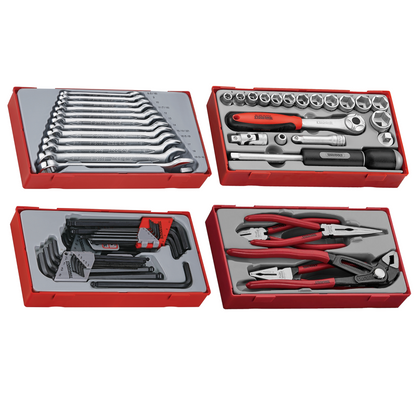 Teng Tools 137 Piece PRO35 26 Inch Wide Black Starter Tool Kit - TKT26B137T