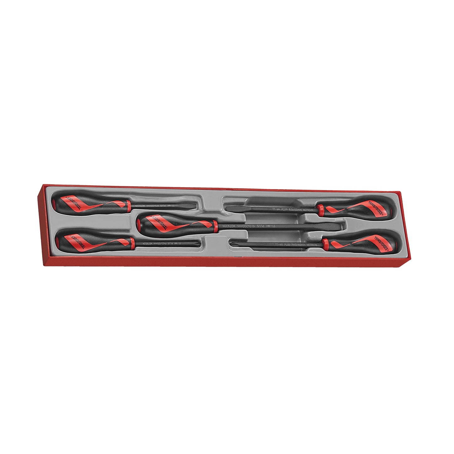 Teng Tools Jeu de 5 tournevis à impact Power Thru plats réguliers et de type PH - TTXMDTN
