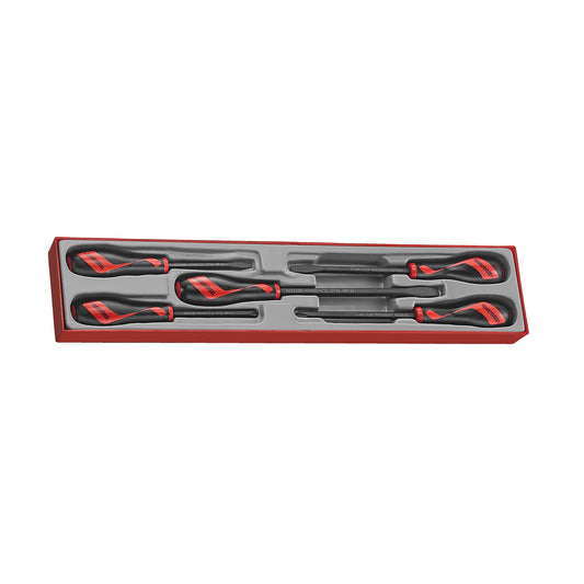 Teng Tools Juego de destornilladores de impacto de 5 piezas, planos, regulares y tipo PH - TTXMDTN