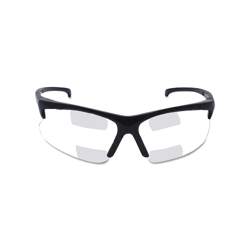 Smith & Wesson V60 30-06 Dual Readers Prescription Safety Glasses, Clear Polycarbonate Lens, Hardcoated, Black, Nylon - 1 per EA