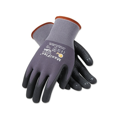 Pip Maxiflex Endurance Gloves, Black/Gray, Palm And Finger Coated - 12 per DZ