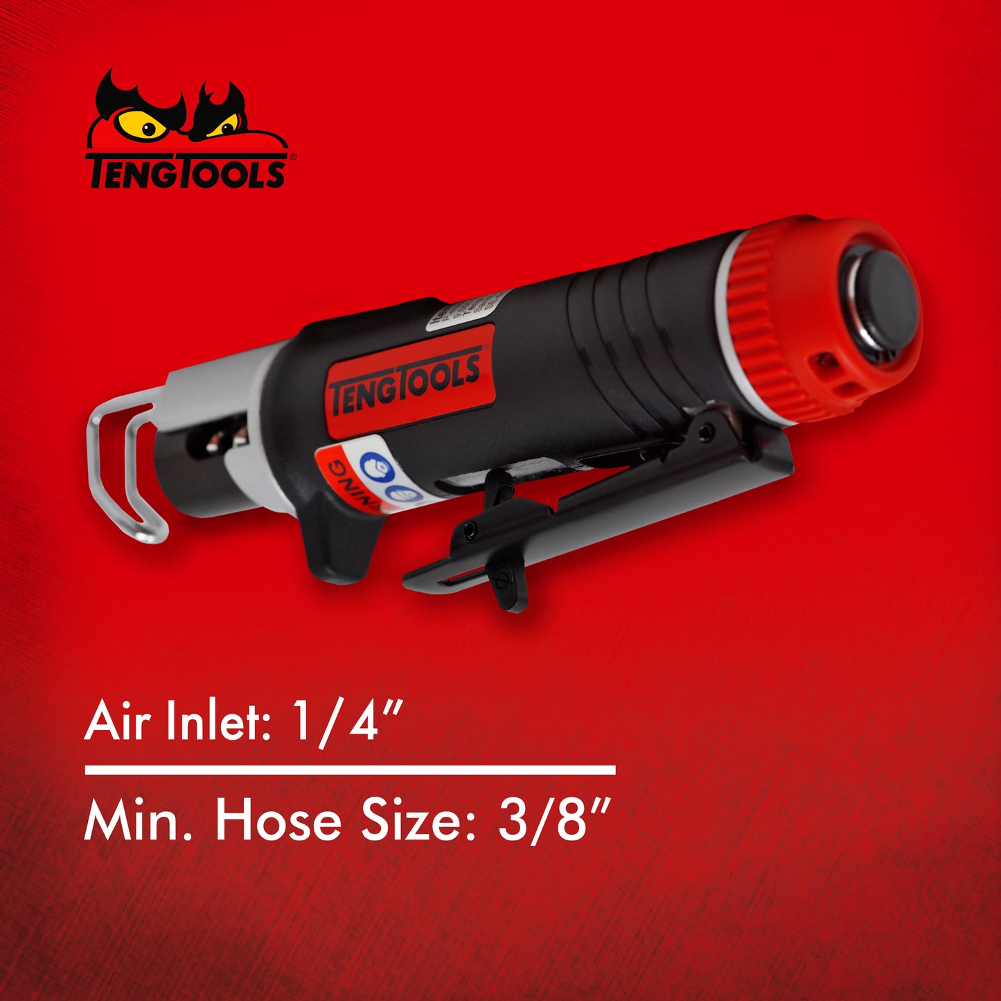 Teng Tools Scie pneumatique à trou de serrure petite et droite (pour acier, aluminium, cuivre, plastique, bois) - ARS02