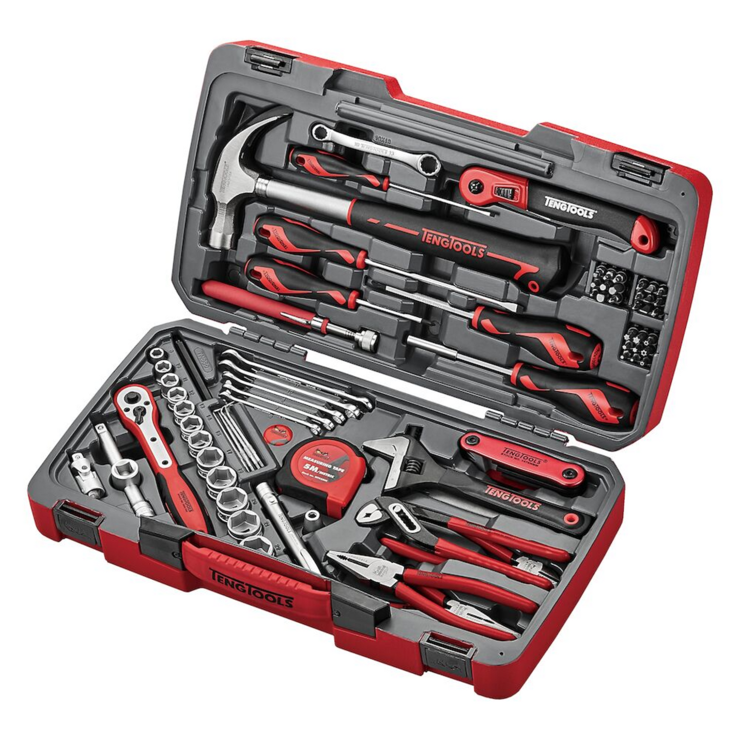 Teng Tools 80 Piece 3/8 Inch Drive Mecca Pro Socket & Tool Set - TM080