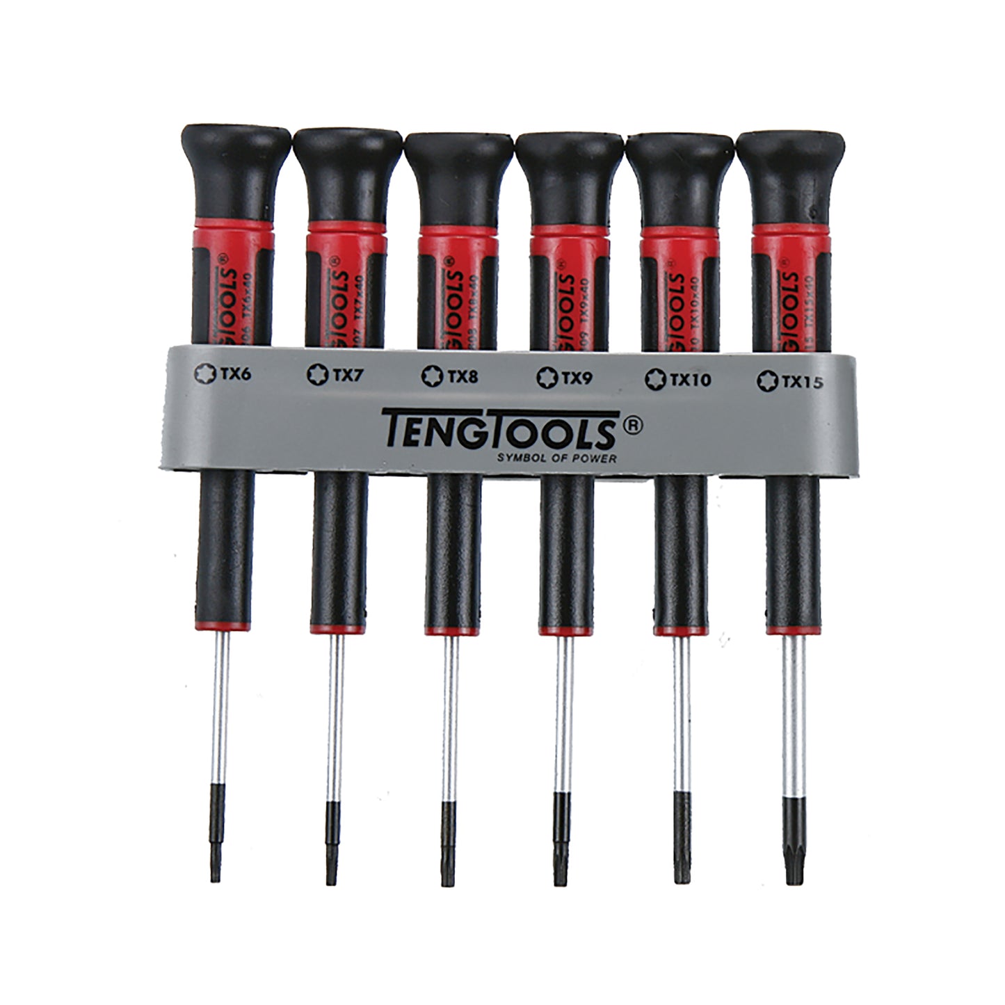 Juego de mini destornilladores tipo TX de 6 piezas Teng Tools - MDM706TX 