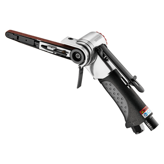 Teng Tools 20 000 tr/min Outil de ponceuse à bande pneumatique réglable à 360 degrés (avec 4 courroies) - ARBS10