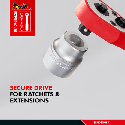 Douille peu profonde en chrome vanadium 25/32 po SAE 12 pans 1/2 po Teng Tools | Outil mécanique | Outil à main - M120125-C