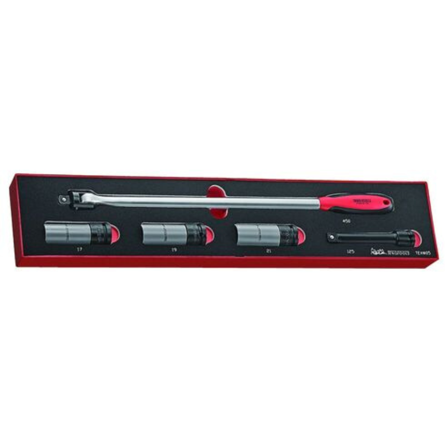 Teng Tools 5 Piece 1/2 Inch Drive Wheel Removal Tool Foam Set (Sockets ...