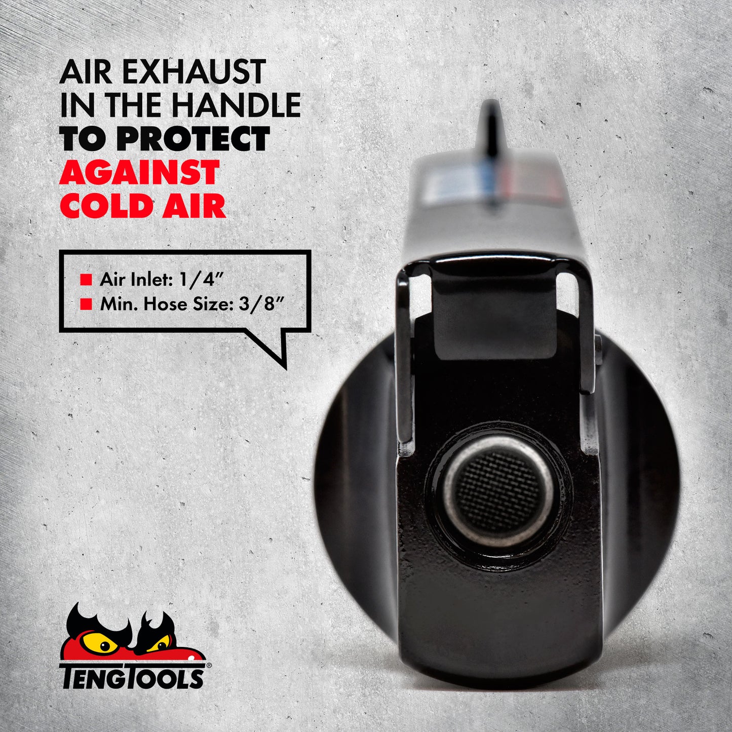 Escalador de aguja de aire neumático recto Teng Tools (para eliminar óxido, pintura y corrosión) - ARN12