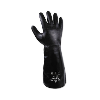 Showa Neoprene Elbow-Length Gauntlet Gloves, Black - 1 per DZ