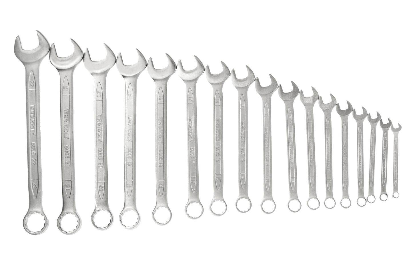 Teng Tools Juego de llaves combinadas métricas de 17 piezas y 12 puntas (6 mm - 22 mm) - 6517