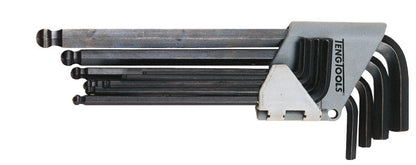 Teng Tools Jeu de 28 clés hexagonales et Torx à pointe sphérique métriques et SAE - TTHT28