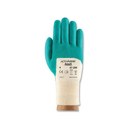 Activarmr 47-200 Gloves, Aqua, Nitrile Coated - 12 per DZ