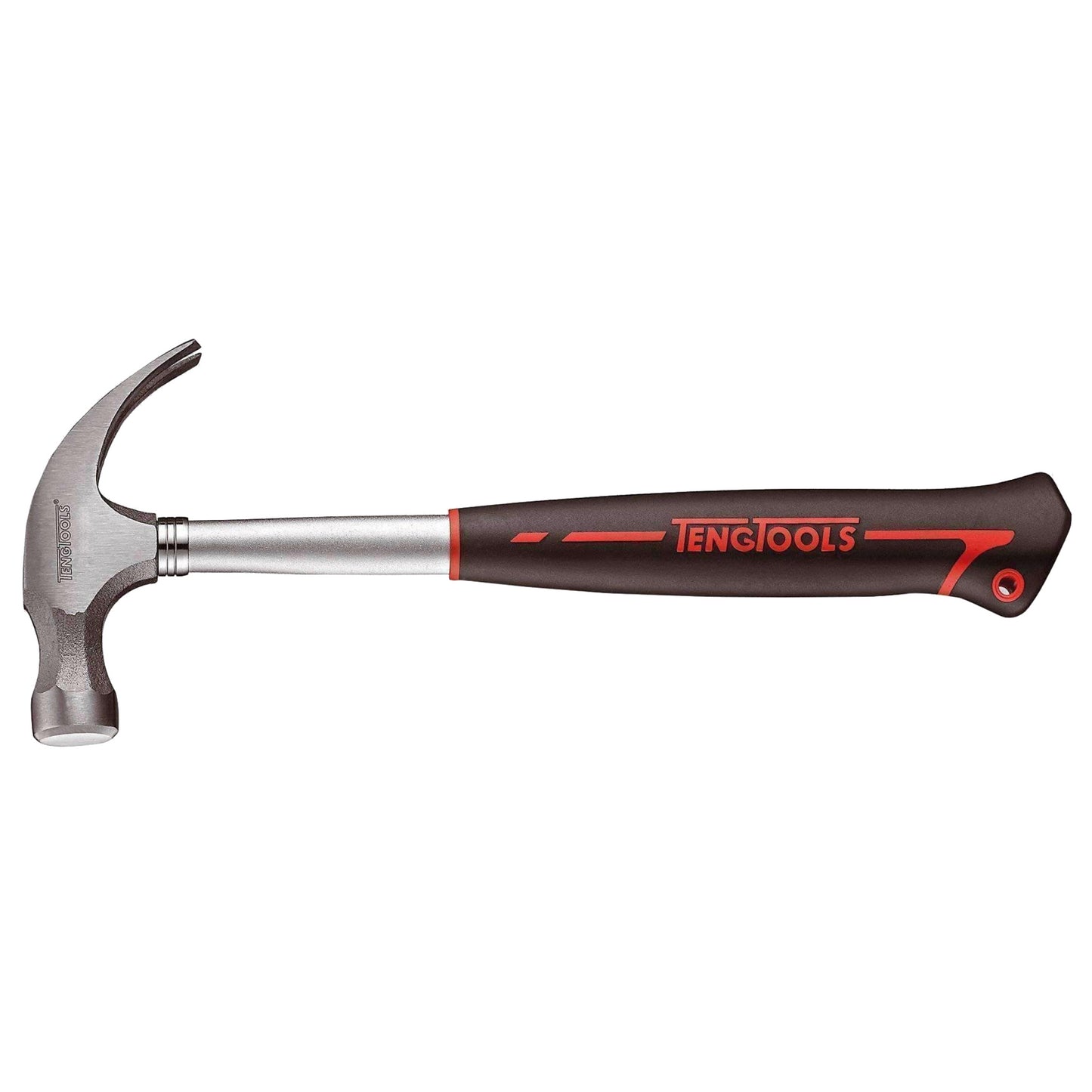 Teng Tools 16 Ounce Lightweight Claw Hammer With Steel Tube And Comfortable Grip - HMCH16A