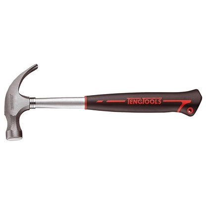 Teng Tools 16 Ounce Lightweight Claw Hammer With Steel Tube And Comfortable Grip - HMCH16A
