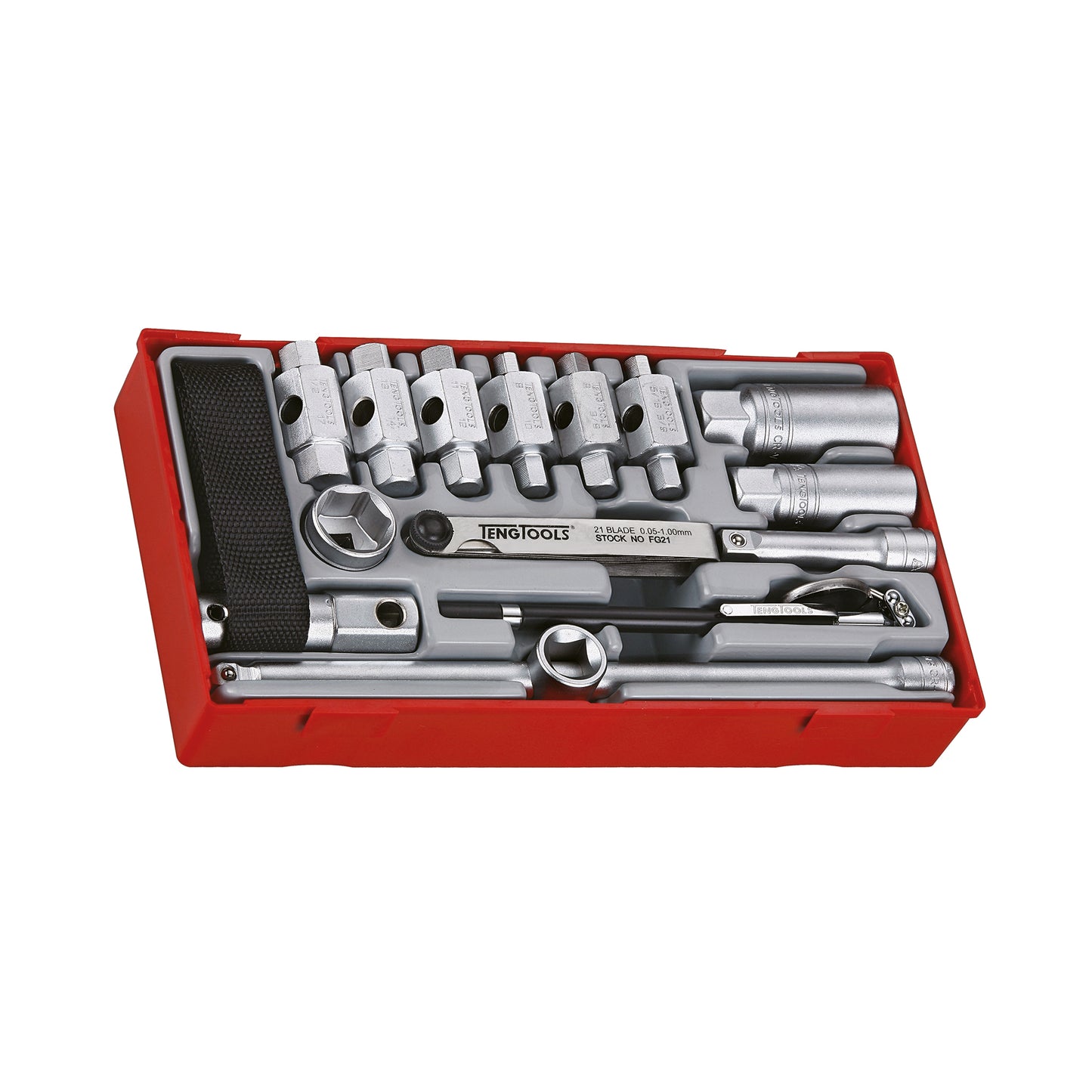 Teng Tools Clé 63 pièces, extracteur, service d'huile, mini, circlip et kit de pinces régulières - TC-6T-29 
