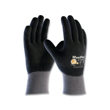 Pip Maxiflex Ultimate Nitrile Coated Micro-Foam Grip Gloves, Black/ Gray - 12 per DZ