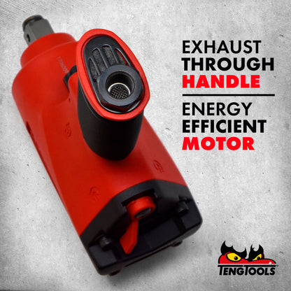 Teng Tools Pistolet à clé à chocs pneumatique en aluminium à couple élevé réversible à entraînement carré de 3/4 pouces - ARWM34