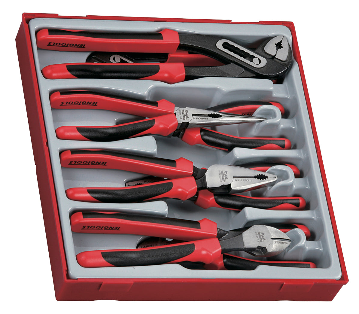 Teng Tools Juego de cuchillos y alicates de bloqueo y anillos de retención, regulares, mini, de 73 piezas - TC-6T-28 